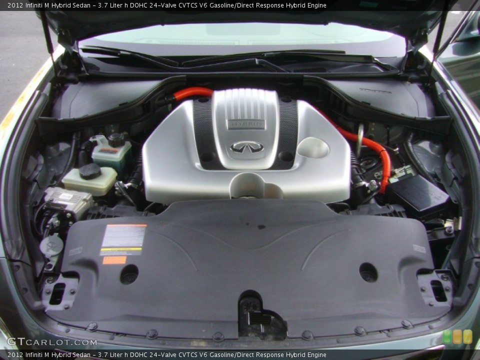 3.7 Liter h DOHC 24-Valve CVTCS V6 Gasoline/Direct Response Hybrid Engine for the 2012 Infiniti M #70717255