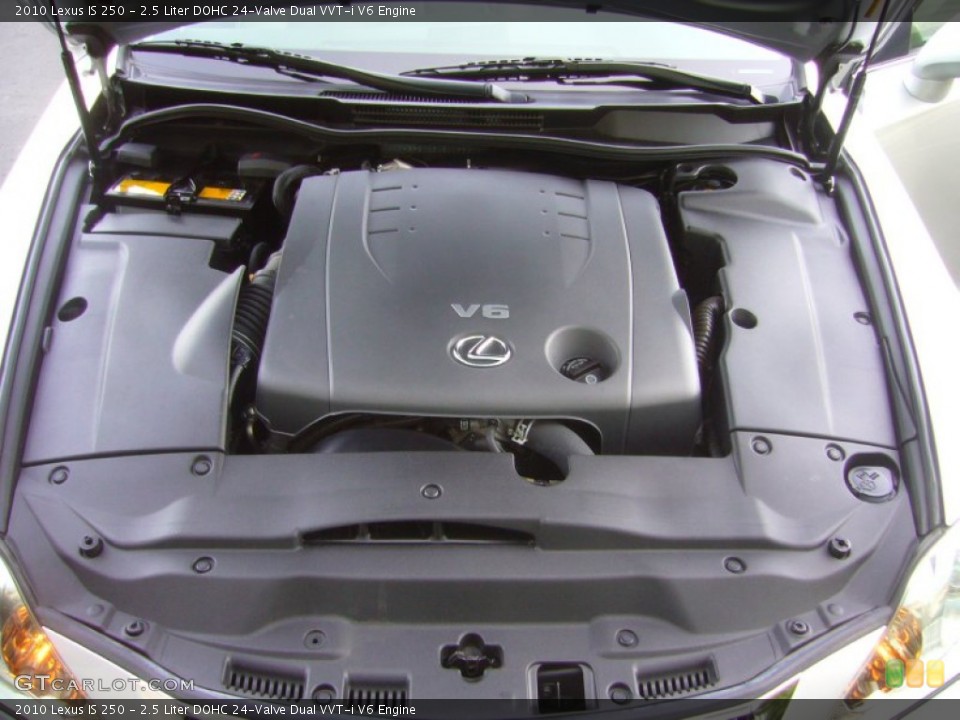 2.5 Liter DOHC 24-Valve Dual VVT-i V6 2010 Lexus IS Engine