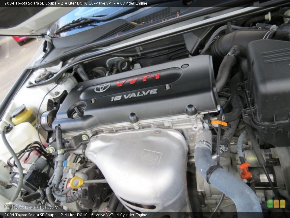 2.4 Liter DOHC 16-Valve VVT-i4 Cylinder 2004 Toyota Solara Engine