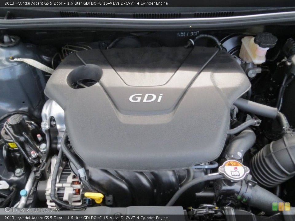 1.6 Liter GDI DOHC 16-Valve D-CVVT 4 Cylinder Engine for the 2013 Hyundai Accent #70729796
