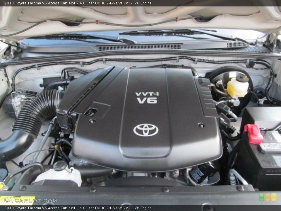4.0 Liter DOHC 24-Valve VVT-i V6 2010 Toyota Tacoma Engine