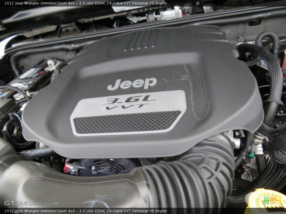3.6 Liter DOHC 24-Valve VVT Pentastar V6 Engine for the 2012 Jeep Wrangler Unlimited #70758632