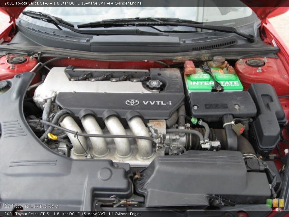 1.8 Liter DOHC 16-Valve VVT -i 4 Cylinder Engine for the 2001 Toyota Celica #70779236