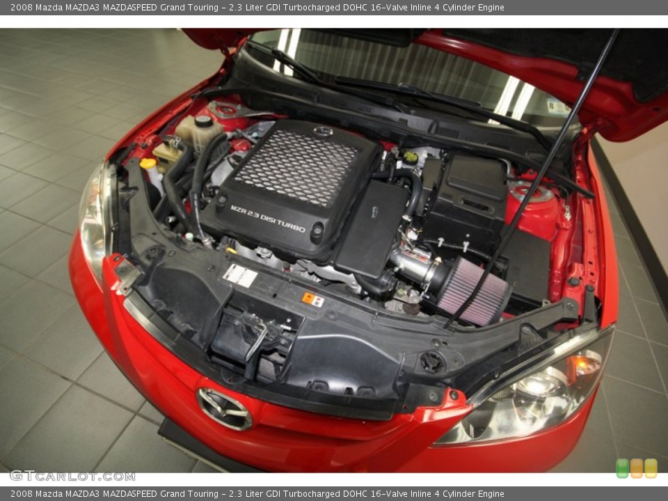2.3 Liter GDI Turbocharged DOHC 16-Valve Inline 4 Cylinder Engine for the 2008 Mazda MAZDA3 #70781888