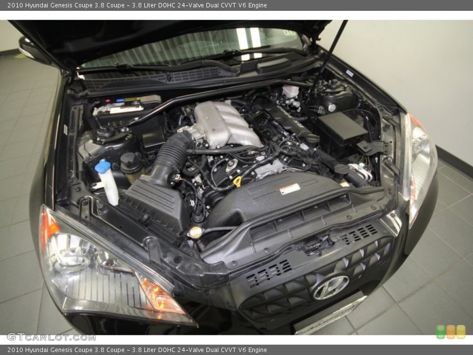 3.8 Liter DOHC 24-Valve Dual CVVT V6 Engine for the 2010 Hyundai Genesis Coupe #70782218