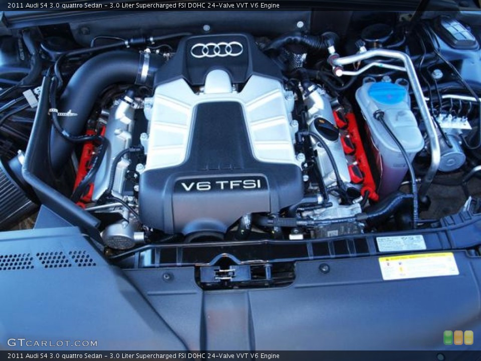 3.0 Liter Supercharged FSI DOHC 24-Valve VVT V6 Engine for the 2011 Audi S4 #70799072