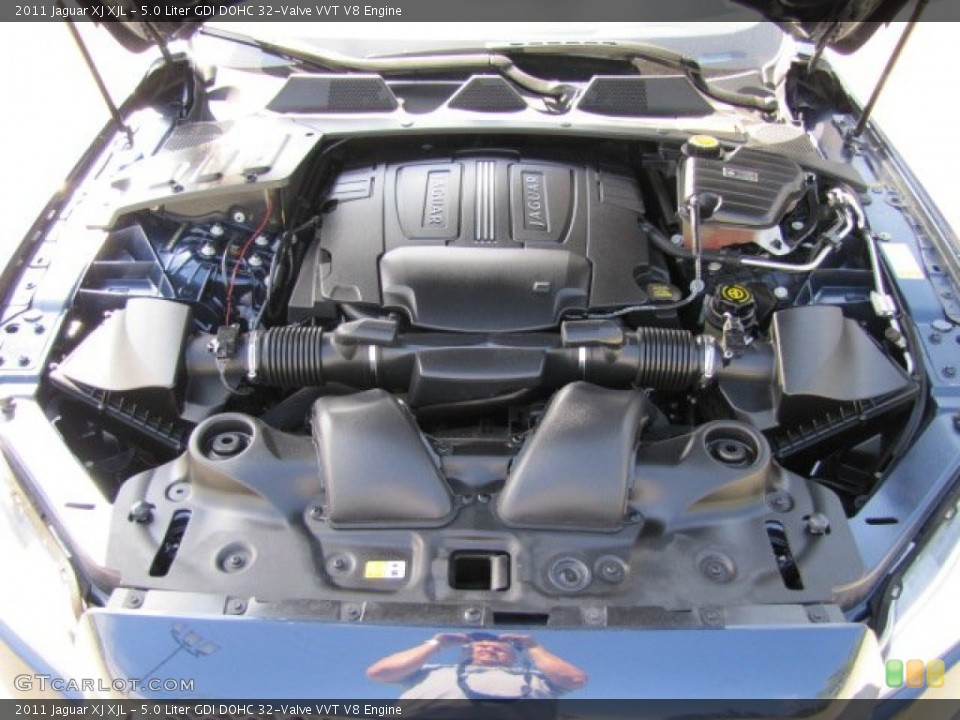 5.0 Liter GDI DOHC 32-Valve VVT V8 Engine for the 2011 Jaguar XJ #70820691