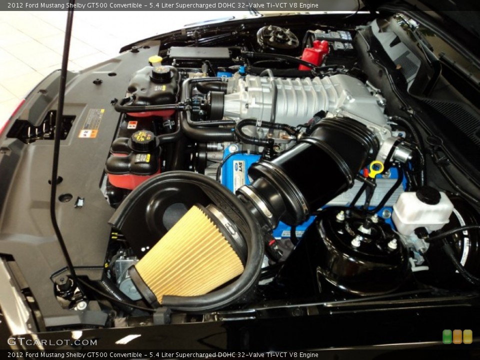 5.4 Liter Supercharged DOHC 32-Valve Ti-VCT V8 Engine for the 2012 Ford Mustang #70828482