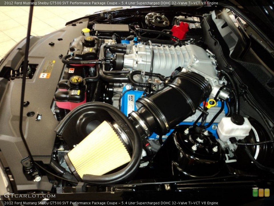 5.4 Liter Supercharged DOHC 32-Valve Ti-VCT V8 Engine for the 2012 Ford Mustang #70829823