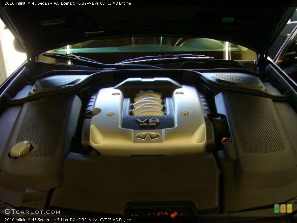 4.5 Liter DOHC 32-Valve CVTCS V8 2010 Infiniti M Engine