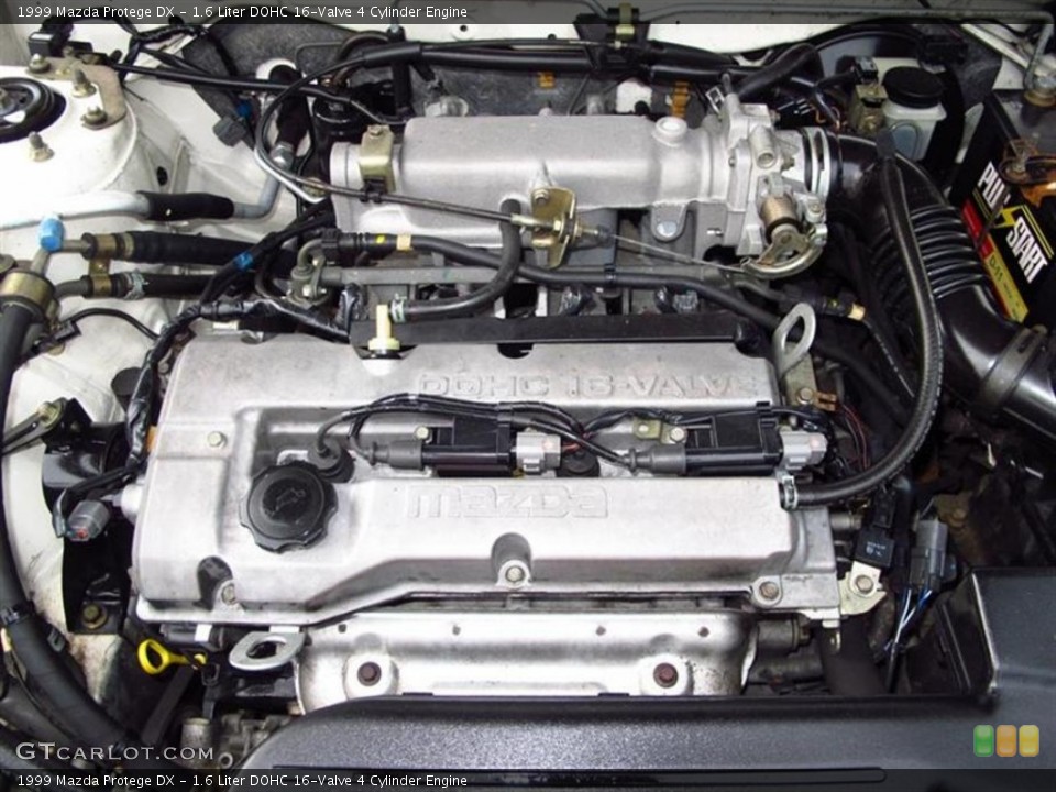 1.6 Liter DOHC 16-Valve 4 Cylinder 1999 Mazda Protege Engine