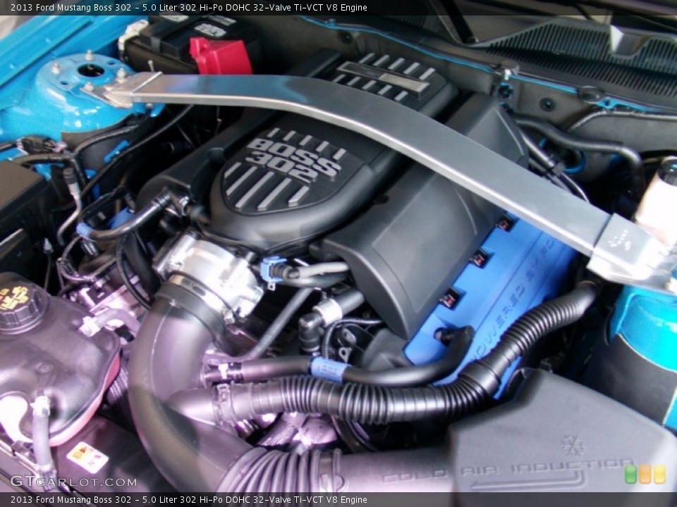 5.0 Liter 302 Hi-Po DOHC 32-Valve Ti-VCT V8 Engine for the 2013 Ford Mustang #70900792