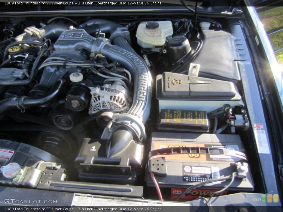 3.8 Liter Supercharged OHV 12-Valve V6 Engine for the 1989 Ford Thunderbird #70904506