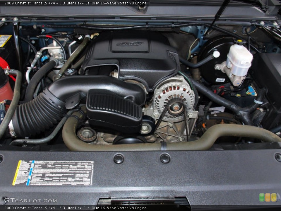 5.3 Liter Flex-Fuel OHV 16-Valve Vortec V8 2009 Chevrolet Tahoe Engine