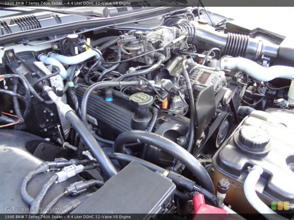 4.4 Liter DOHC 32-Valve V8 Engine for the 1998 BMW 7 Series #70926361