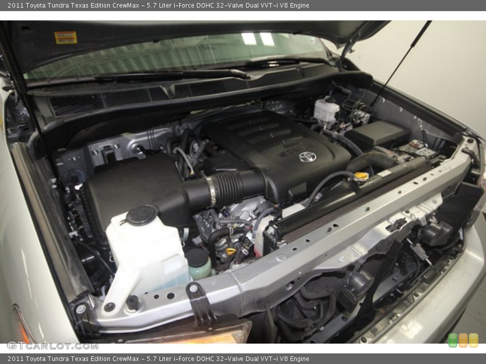 5.7 Liter i-Force DOHC 32-Valve Dual VVT-i V8 Engine for the 2011 Toyota Tundra #70938214