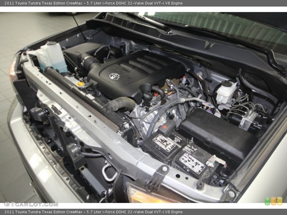 5.7 Liter i-Force DOHC 32-Valve Dual VVT-i V8 Engine for the 2011 Toyota Tundra #70938220