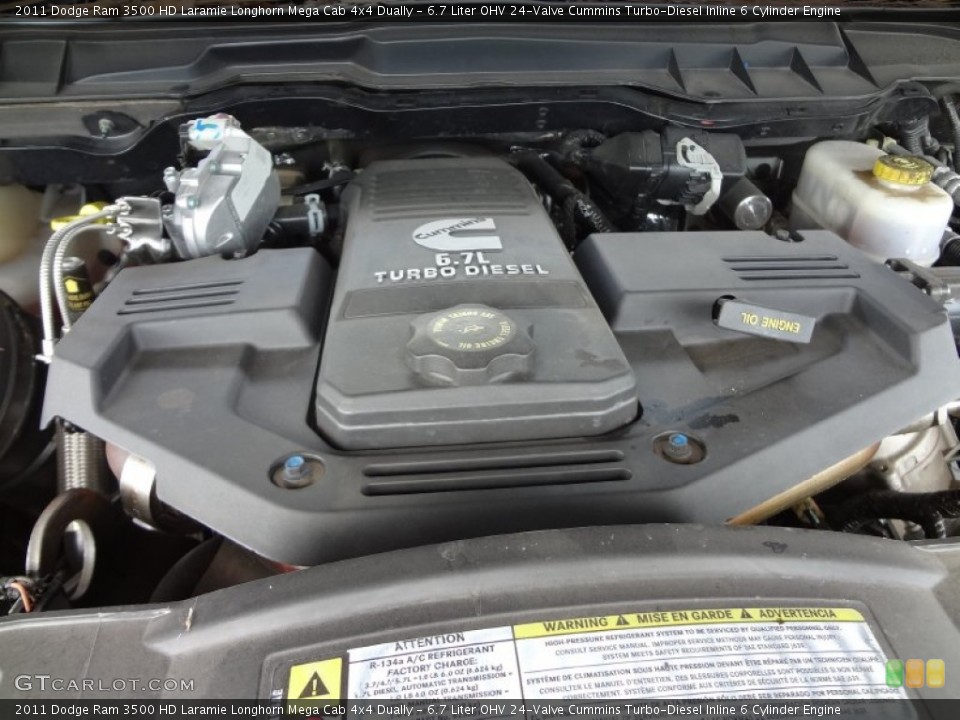 6.7 Liter OHV 24-Valve Cummins Turbo-Diesel Inline 6 Cylinder Engine for the 2011 Dodge Ram 3500 HD #70957894