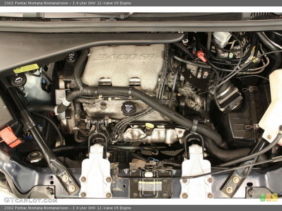 3.4 Liter OHV 12-Valve V6 Engine for the 2002 Pontiac Montana #70960924
