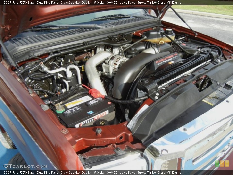 6.0 Liter OHV 32-Valve Power Stroke Turbo-Diesel V8 2007 Ford F350 Super Duty Engine
