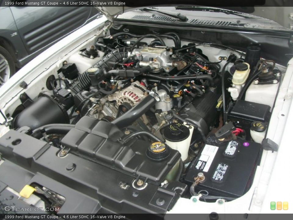 4.6 Liter SOHC 16-Valve V8 Engine for the 1999 Ford Mustang #70982899