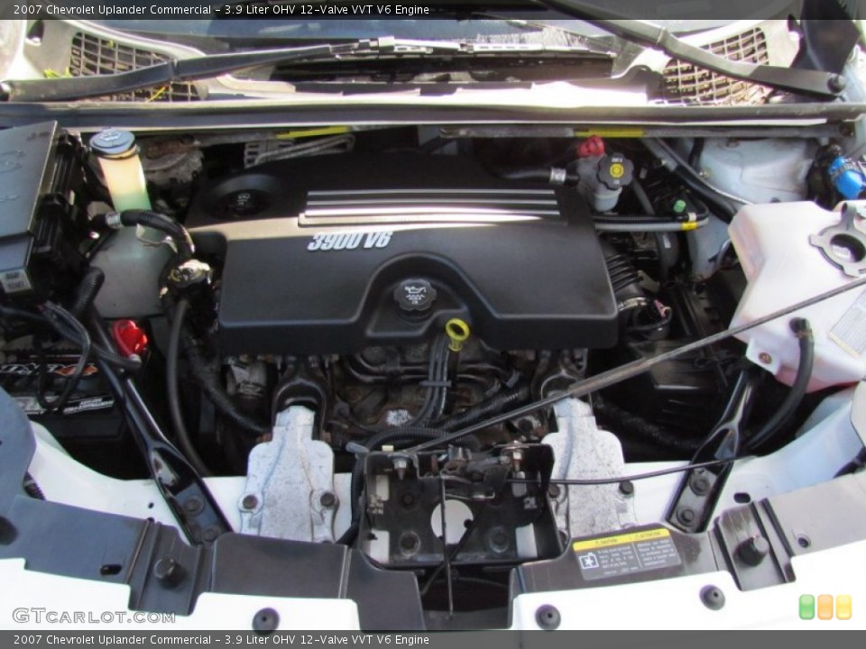 3.9 Liter OHV 12-Valve VVT V6 2007 Chevrolet Uplander Engine