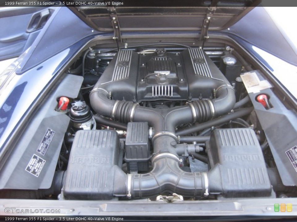 3.5 Liter DOHC 40-Valve V8 1999 Ferrari 355 Engine