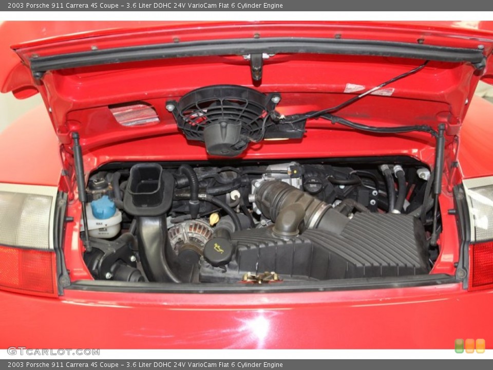 3.6 Liter DOHC 24V VarioCam Flat 6 Cylinder Engine for the 2003 Porsche 911 #71023946