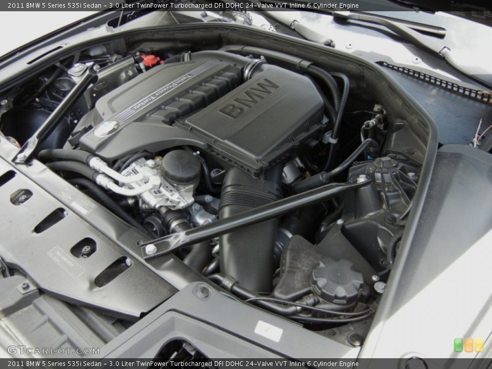 3.0 Liter TwinPower Turbocharged DFI DOHC 24-Valve VVT Inline 6 Cylinder Engine for the 2011 BMW 5 Series #71037863