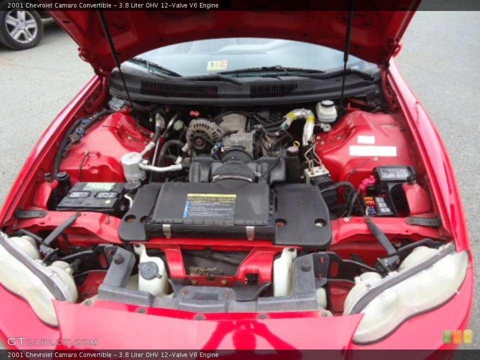 3.8 Liter OHV 12-Valve V6 2001 Chevrolet Camaro Engine