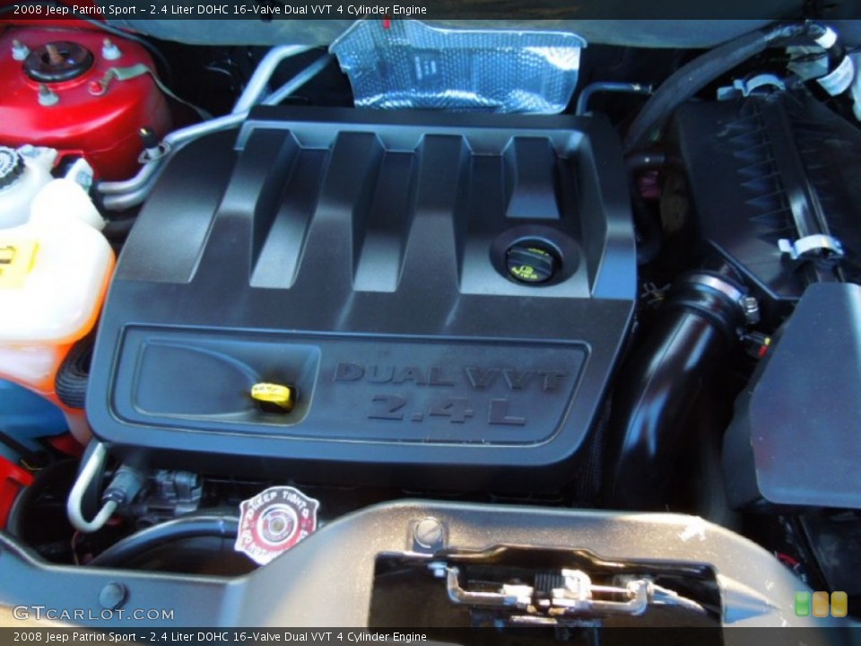 2.4 Liter DOHC 16-Valve Dual VVT 4 Cylinder Engine for the 2008 Jeep Patriot #71058116