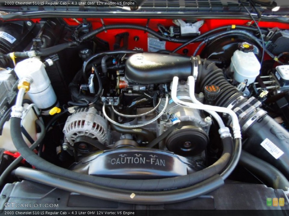 4.3 Liter OHV 12V Vortec V6 Engine for the 2003 Chevrolet S10 #71059334