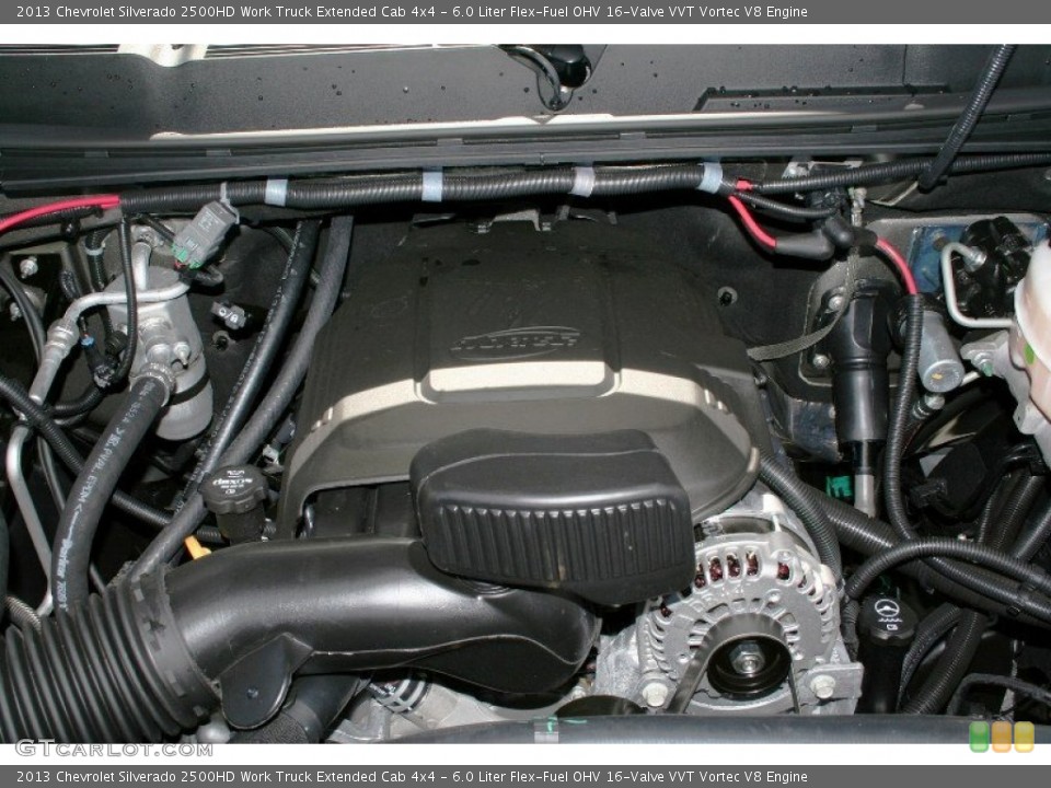 6.0 Liter Flex-Fuel OHV 16-Valve VVT Vortec V8 Engine for the 2013 Chevrolet Silverado 2500HD #71079055