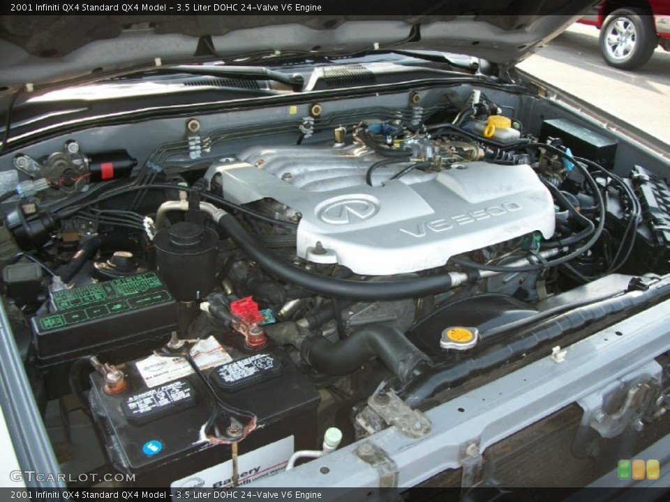 3.5 Liter DOHC 24-Valve V6 2001 Infiniti QX4 Engine