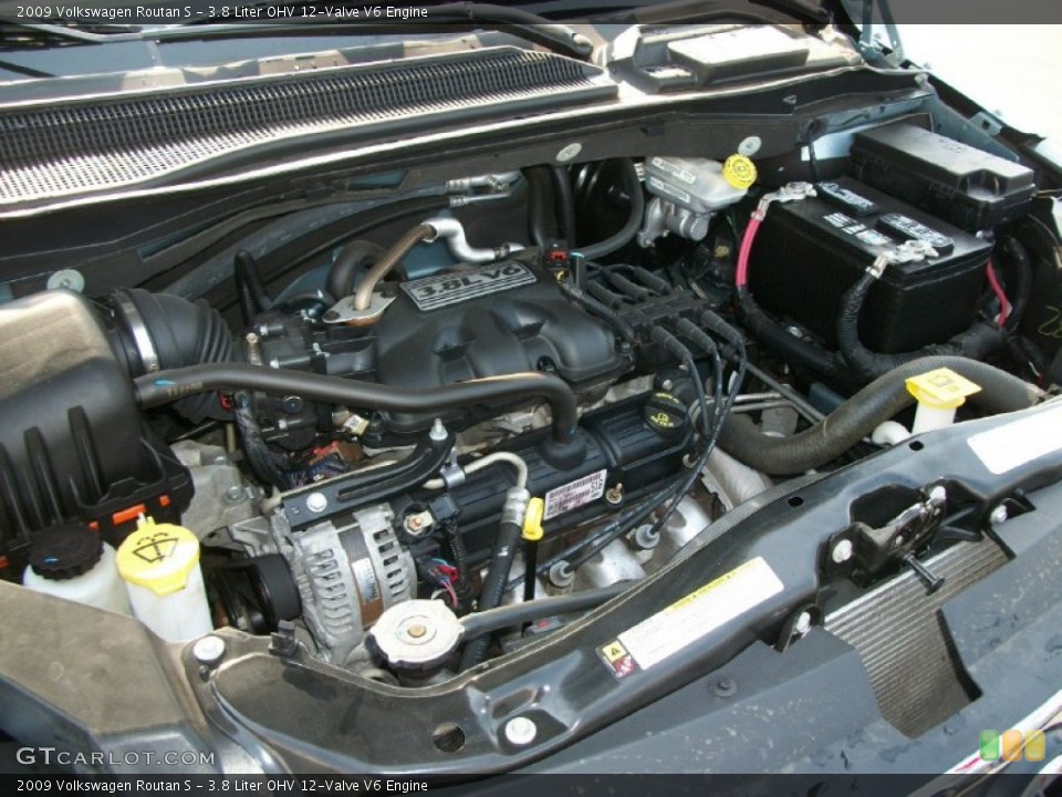 3.8 Liter OHV 12-Valve V6 2009 Volkswagen Routan Engine