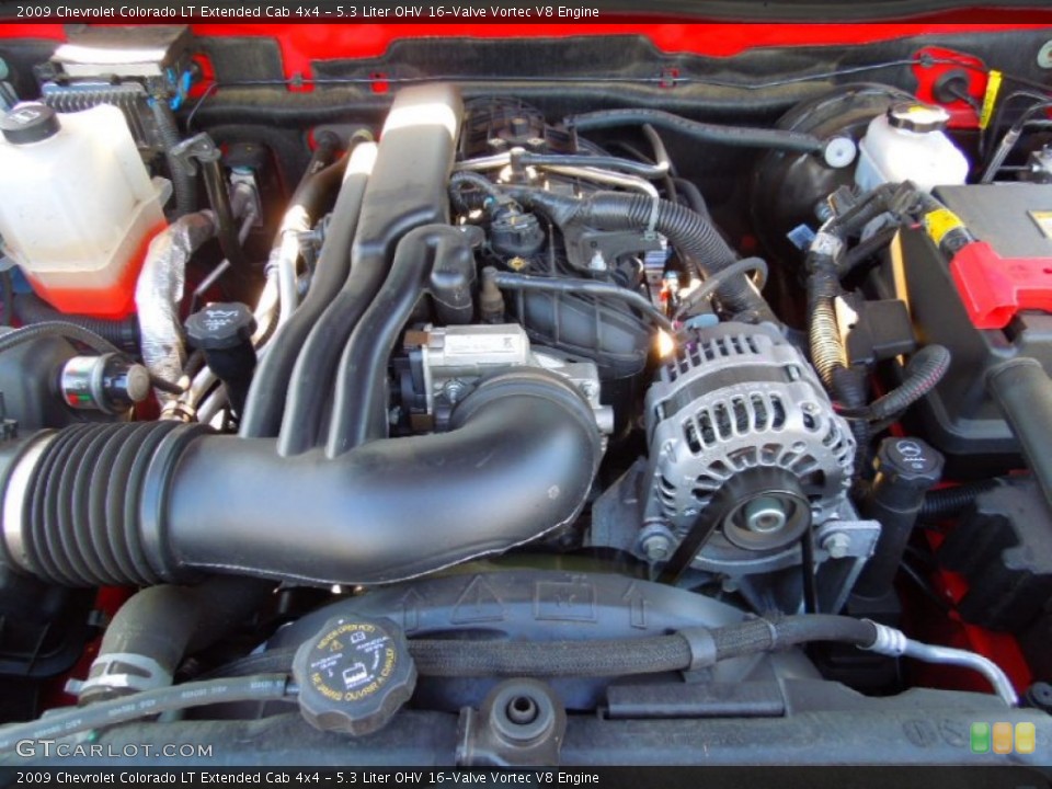 5.3 Liter OHV 16-Valve Vortec V8 2009 Chevrolet Colorado Engine