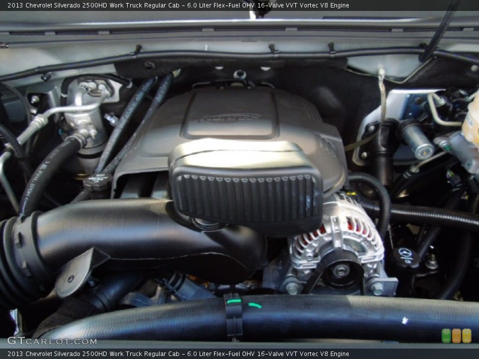6.0 Liter Flex-Fuel OHV 16-Valve VVT Vortec V8 Engine for the 2013 Chevrolet Silverado 2500HD #71123078