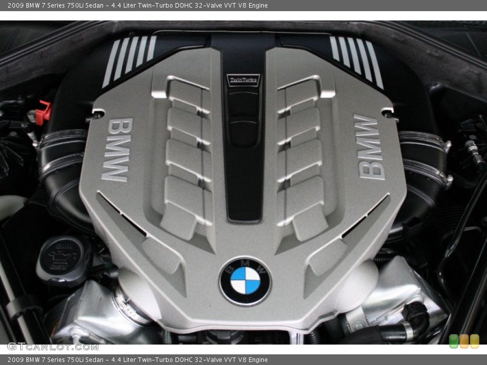 4.4 Liter Twin-Turbo DOHC 32-Valve VVT V8 Engine for the 2009 BMW 7 Series #71136627