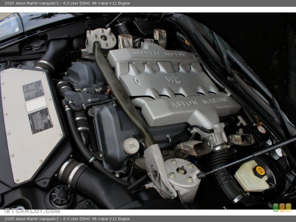 6.0 Liter DOHC 48-Valve V12 2005 Aston Martin Vanquish Engine