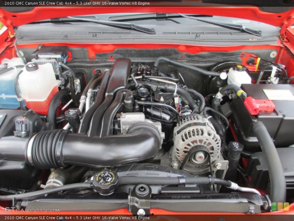 5.3 Liter OHV 16-Valve Vortec V8 2010 GMC Canyon Engine