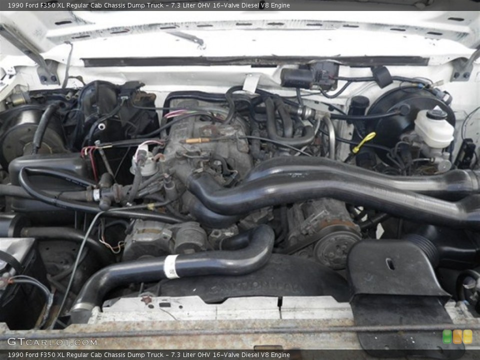 7.3 Liter OHV 16-Valve Diesel V8 1990 Ford F350 Engine