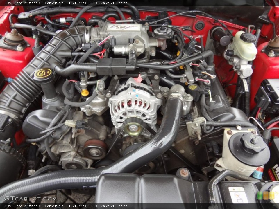 4.6 Liter SOHC 16-Valve V8 Engine for the 1999 Ford Mustang #71227992
