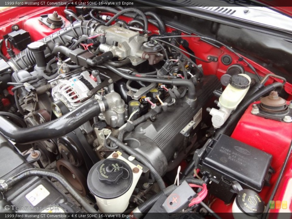 4.6 Liter SOHC 16-Valve V8 Engine for the 1999 Ford Mustang #71228001