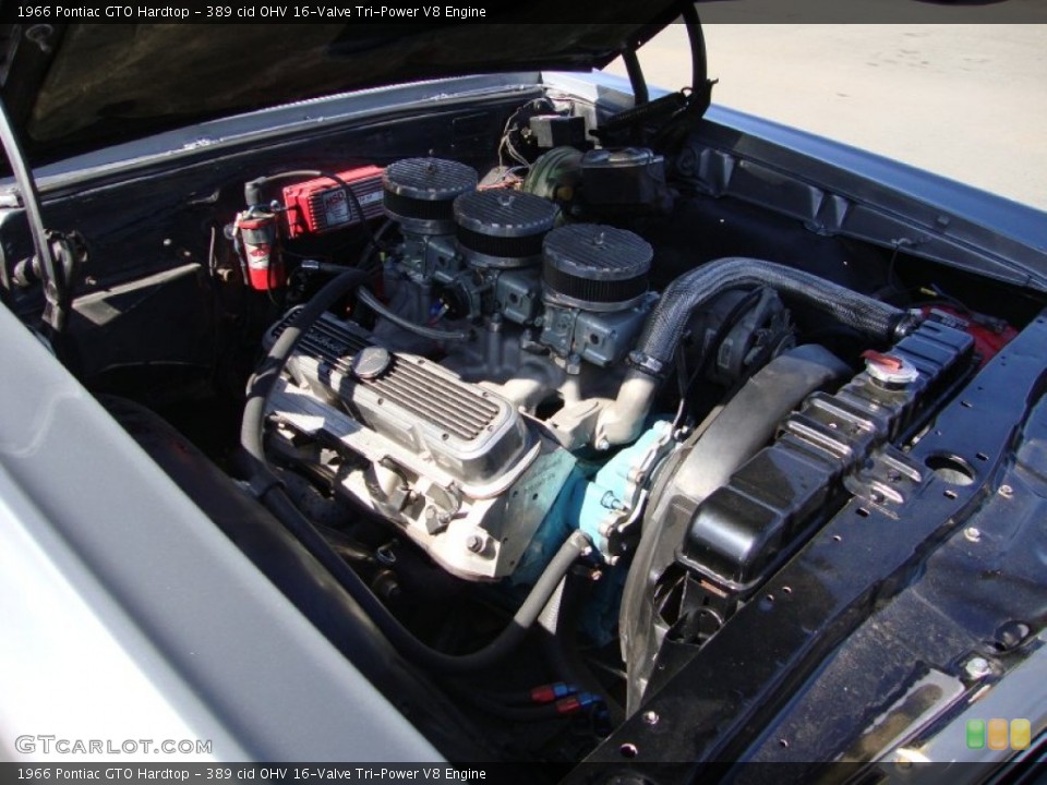 389 cid OHV 16-Valve Tri-Power V8 Engine for the 1966 Pontiac GTO #71232123