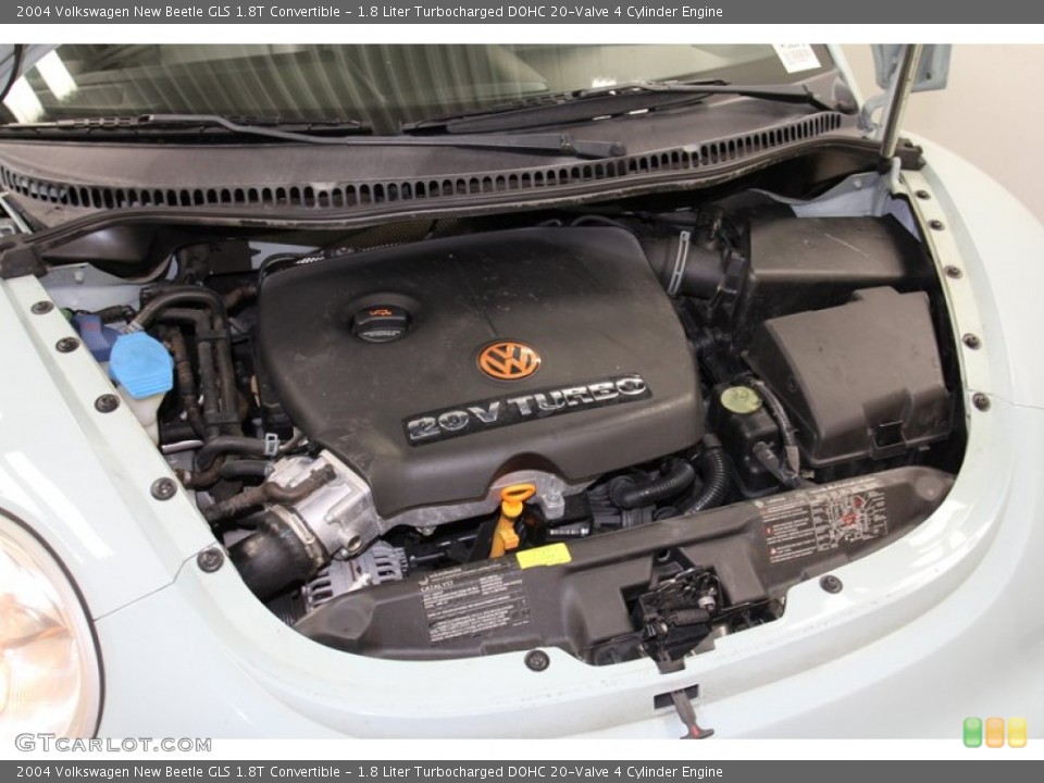 1.8 Liter Turbocharged DOHC 20-Valve 4 Cylinder 2004 Volkswagen New Beetle Engine