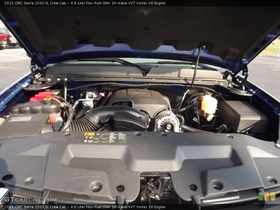 4.8 Liter Flex-Fuel OHV 16-Valve VVT Vortec V8 Engine for the 2013 GMC Sierra 1500 #71244214