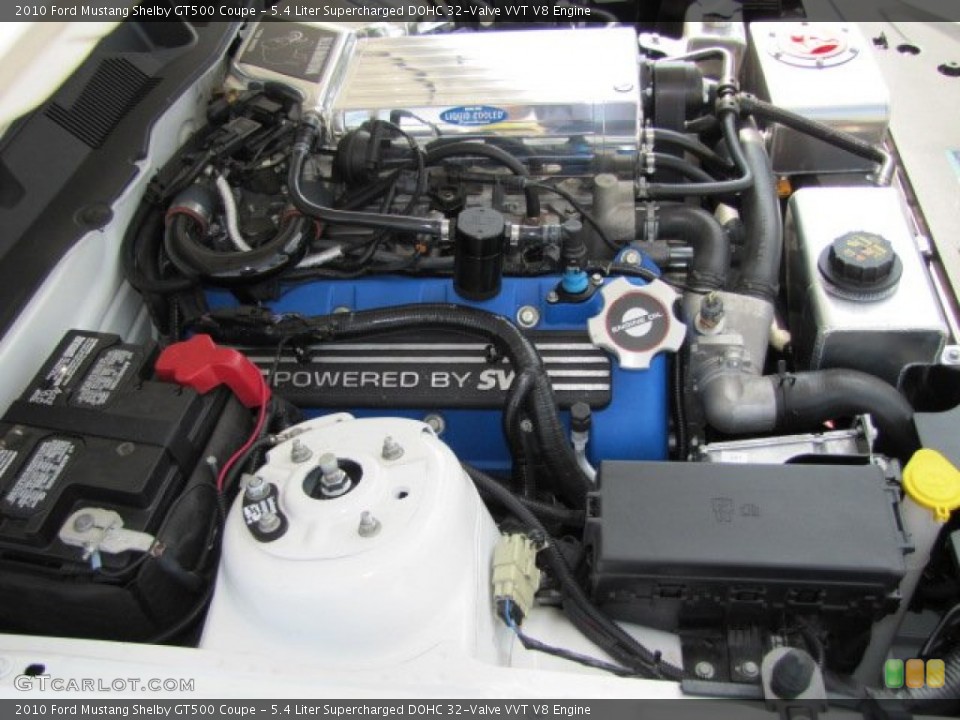 5.4 Liter Supercharged DOHC 32-Valve VVT V8 Engine for the 2010 Ford Mustang #71262940
