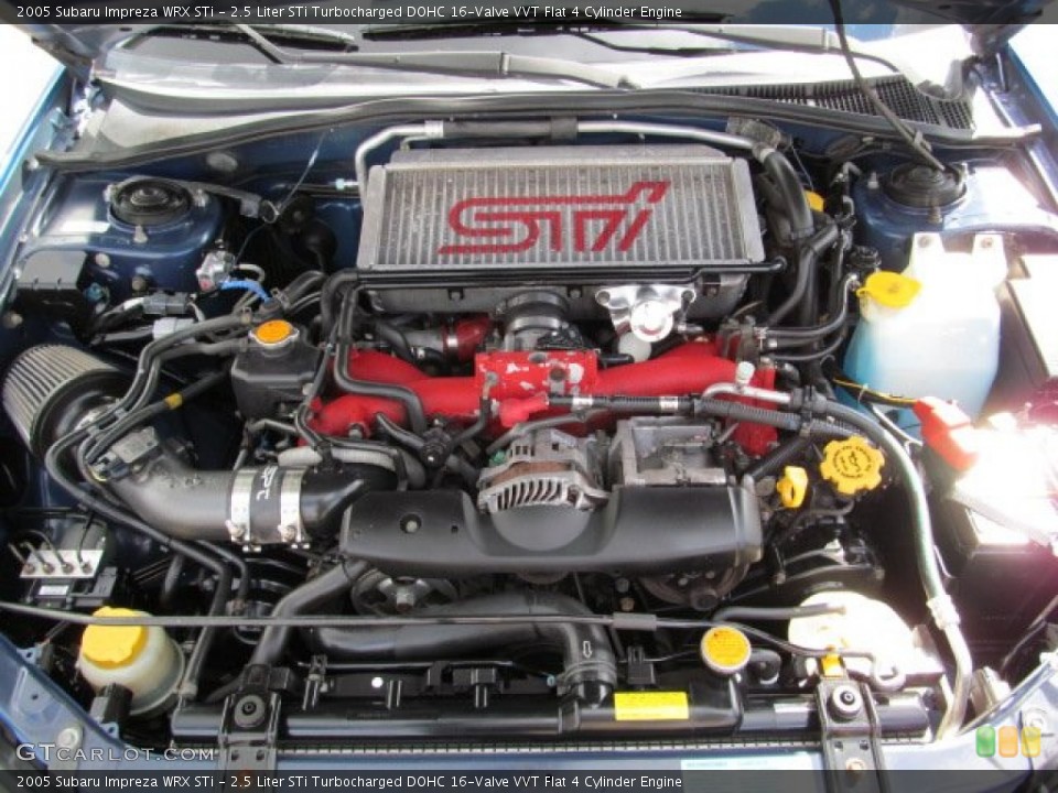 2.5 Liter STi Turbocharged DOHC 16-Valve VVT Flat 4 Cylinder Engine for the 2005 Subaru Impreza #71264512