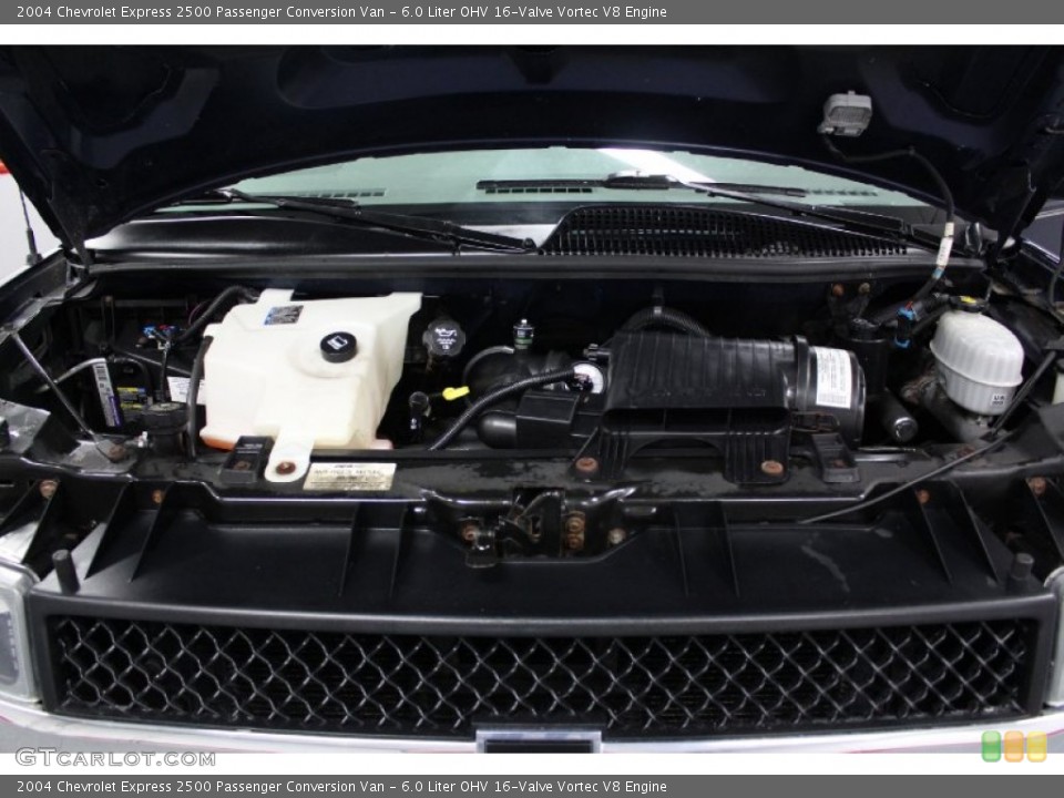 6.0 Liter OHV 16-Valve Vortec V8 2004 Chevrolet Express Engine