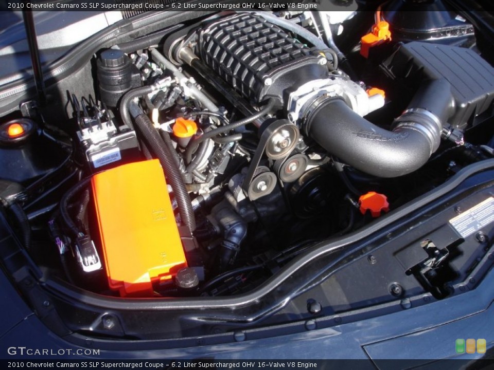 6.2 Liter Supercharged OHV 16-Valve V8 2010 Chevrolet Camaro Engine
